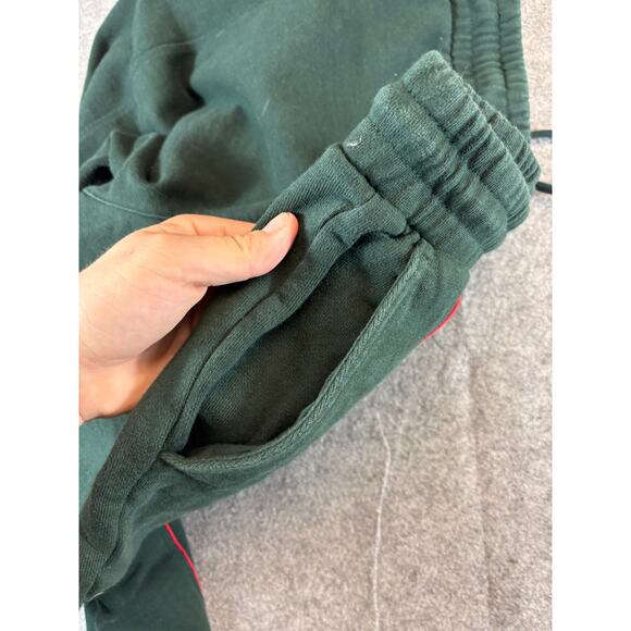 Kith Williams Contrast Sweatpants Mens Large Dark Green Tapered Cozy Athletic - Picture 7 of 8